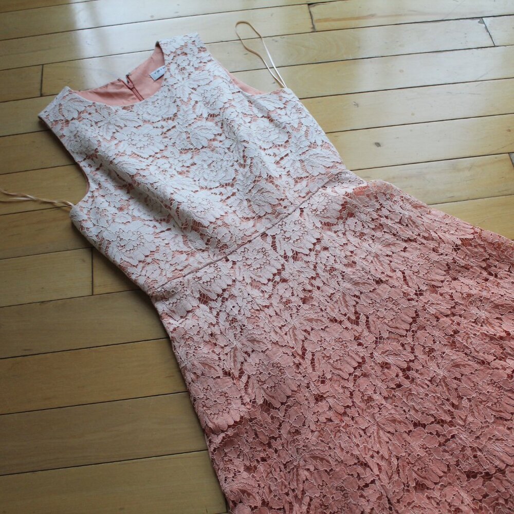 Trina Turk Carpenteria Ombre Lace Sleeveless Dress Size 4 - Picture 4 of 13